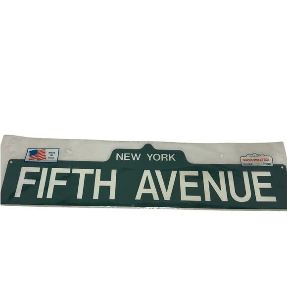 Vintage American Street Sign New York Fifth Avenue NIP! - Picture 1 of 4
